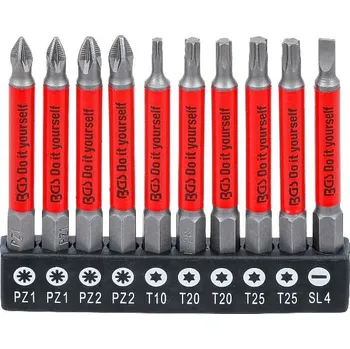 Bit Sada protiskluzových bitů, magnetická, 70&nbsp;mm, 10dílná - BGS 4831