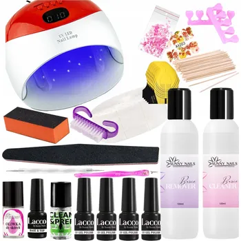 Sada pro hybridní manikúru Sunny Nails s LED/UV lampou 48W a příslušenstvím