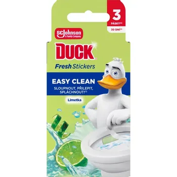 WC čistič Duck Gelové pásky do WC mísy Fresh Stick Limetka 3x 9 g 27 g