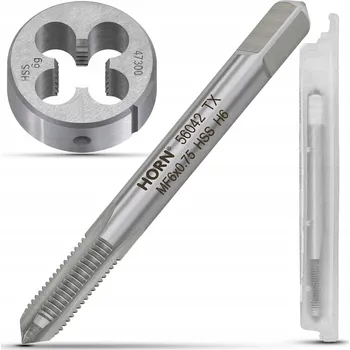 Závitořezný nástroj RUČNÍ ZÁVITNÍK M6 DIN-2181/1P + ZÁVITOVÉ OČKO M6x0.75 SADA ZÁVITNÍKŮ