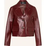 Luisa Cerano Dámská Kožená Bunda, tmavě červená, 38