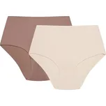 Henderson Ladies Dámské hladké kalhotky s vysokým pasem 42854-K001 Bump2 A'2 S-2XL Velikost: XXL, Barva: smetanová/cappuccino