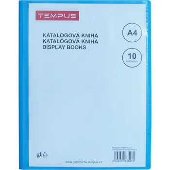 Archivační box katalogová kniha Tempus 10 listů modrá Tempus