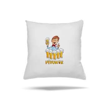 Polštář Bastard Pivonýr a pivonýrka polštář White