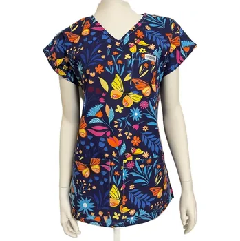 Zdravotnický oděv Zdravotnická lékařská halena MOTÝLI haleny pro sestry Velikost: L H-747-L