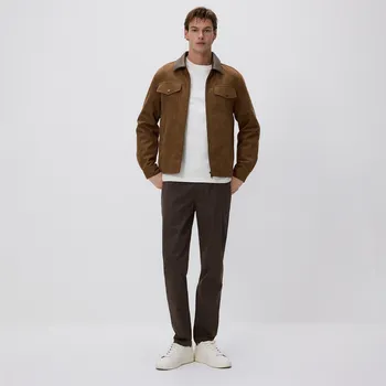 Pánské kalhoty Reserved - MEN`S TROUSERS - tmavě hnědá - YW459-89P - YW459-89P-S