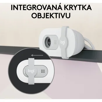 Webkamera Logitech Brio 100 Full HD Webcamera, bílá