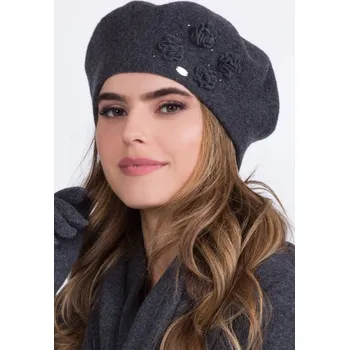 Oblečení a móda Dámský baret Kamea Ariel - Výprodej Barva: Šedá - tmavě, Velikost: UNI