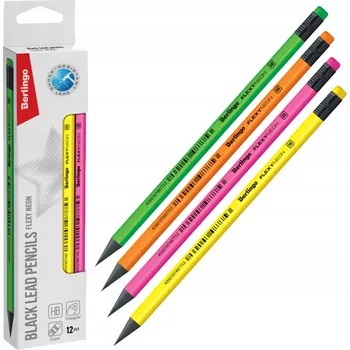 Grafitová tužka Tužka na skicování TUŽKY Tužka Flexy HB s gumou 12 KUSŮ