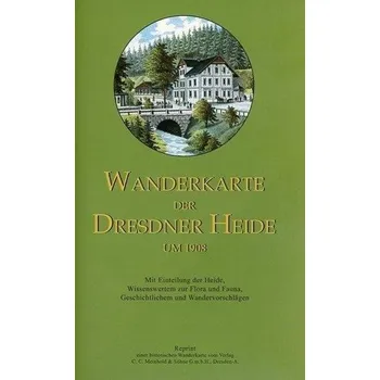 Wanderkarte der Dresdner Heide um 1908