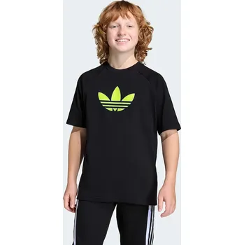 Chlapecké tričko Dětské bavlněné tričko adidas Originals KC9541 černá 99X, vel. 176
