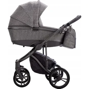 Kočárek BRESSO 2v1 Bebetto kombinovaný kočárek hluboký/sportovní - GREY 01/CZM/FLE