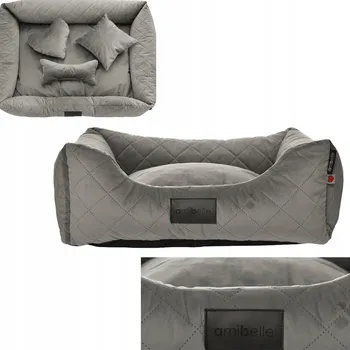 Pelíšek pro psa Amibelle ortopedické pelíšek pro psa šedé 60 cm x 50 cm