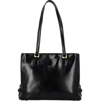 Kabelka Luxusní dámská kožená kabelka Iris, černá