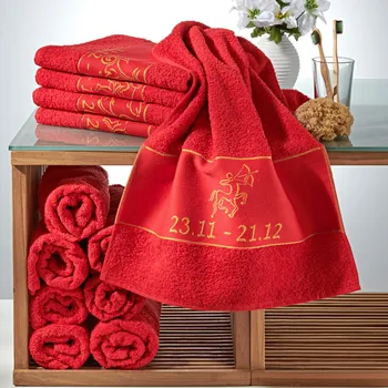 Ručník Ručník Zvěrokruh červená 50x100 cm