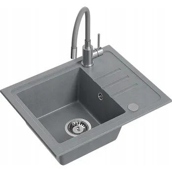 Granitový dřez Jednokomorový dřez Quadron VBChomeB116szinMsz ocel šedý