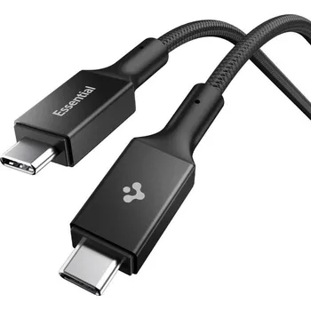 Datový kabel SPIGEN EB24015CC ESSENTIAL TYPE-C CABLE 240W 150CM BLACK