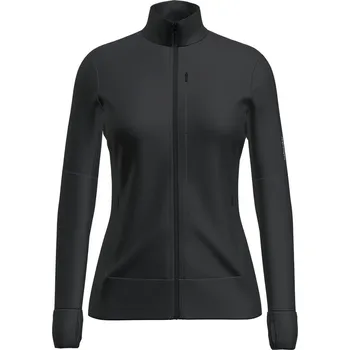 Přiléhavá střední vrstva na zip dámská ICEBREAKER W Mer 260 Quantum IV LS Zip BLACK - XL
