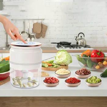 Kráječ zeleniny PŘENOSNÝ BLENDER NA ZELENINY, KRÁJEČ NA CIBULI, 300ML SEKÁČEK NA MASO