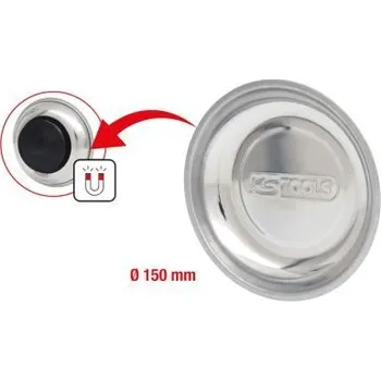 Autodílna KS Tools Magnetická miska z jakostní oceli, Ø 150 mm 800.0150
