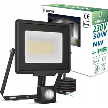 Halogenový LED reflektor s pohybovým senzorem 50W