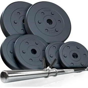 ScSPORTS činkový set, plast, 20 kg