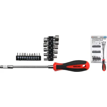 Gola hlavice Šroubováky s ohebnou hřídelí, 31 kusů – BGS 20131