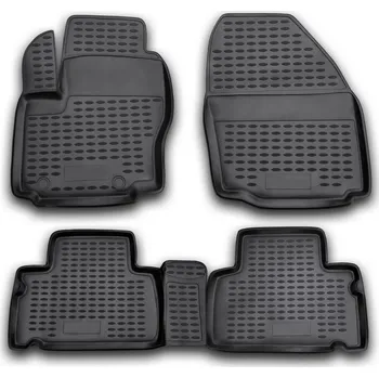 autokoberec Gumové autokoberce Ford S-Max 2006-2015 (kul. fixace, rozteč fixací 31 cm)