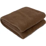 BabičkaOvečková.cz Deka (přikrývka) z velbloudí a ovčí vlny merino jednostranná (jednovrstvá) hnědá, Velikost 135 x 200 cm