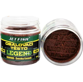 Návnadová pasta a těsto JET FISH - Obalovací těsto Legend 250g - Seafood + A.C. švestka/česnek