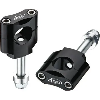 Řídítka ACCEL držáky/zvedáky na řidítka (28,6mm) výška 34,7mm se šroubem M12 barva černá (BM-07BK28) (ACCEL držáky/zvedáky na řidítka (28,6mm) výška 34,7mm se šroubem M12 barva černá (BM-07BK28))
