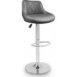 Barová Židle Aga odstíny šedé 105 cm umělá kůže ekokůže barová židle