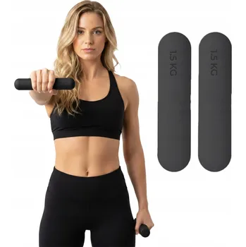 Činky potažené/pogumované, pevné Fit.Me 2x 1,5 kg