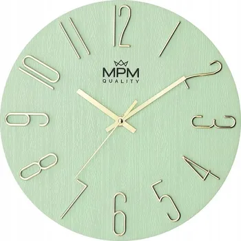 Hodiny Nástěnné hodiny MPM zelené 31 cm