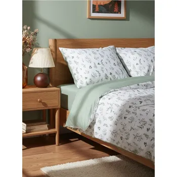 Povlečení Sinsay - Obojstranné povlečení s rostlinným vzorem - zelená - 101GU-07X - 101GU-07X-ONE