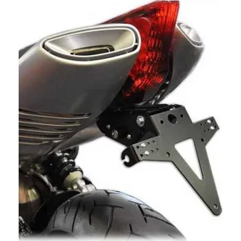 Držák SPZ HSM Držák SPZ APRILIA SMV750 Dorso 08-11, nastavitelný, černý, s držákem odrazky