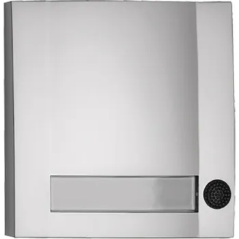 Domovní zvonek Grothe 51113 tlačítka zvonku se jmenovkou stříbrná, černá (matná), černá (RAL 9005)