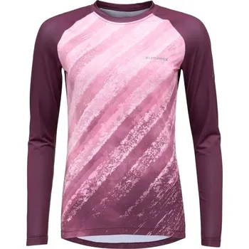 Dámské tričko Klimatex ANNEKO Dámské MTB triko s dlouhým rukávem, vínová, XL