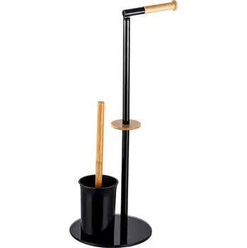 WC štětka BISK UMBRA STOJAN NA WC ČERNÝ/BAMBUSOVÝ