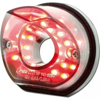 Osvětlení pro motocykl HSM Univerzální zadní LED světlo na motorku PIPE