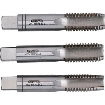 Nářadí pro automobil KS Tools Souprava ručních závitových vrtáků HSS CO M, M8x1,25, 3 Ks 331.2080