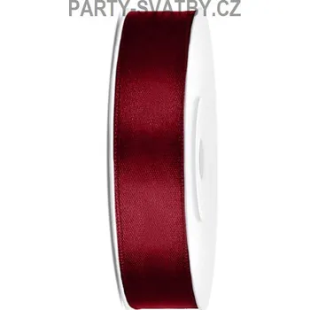 Stuha Stuha satén 12mm x 25m bordó