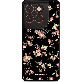 Pouzdro na mobilní telefon Lesklý kryt Mobiwear Glossy - Motorola Edge 70 - G039G - Květy na černé (Prémiové lesklé pouzdro, obal, kryt Mobiwear Glossy na mobil Motorola Edge 70 - G039G - Květy na černé, materiál Plast + TPU silikon - krytí po všech stranách, neošoupatelný potisk,)