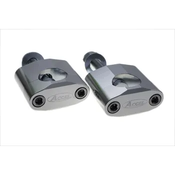Řídítka ACCEL držáky/zvedáky na řidítka (28,6mm) výška 34mm se šroubem M12 barva stříbrná (BM-02SV28) (ACCEL držáky/zvedáky na řidítka (28,6mm) výška 34mm se šroubem M12 barva stříbrná (BM-02SV28))