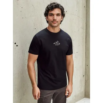 Sinsay - Bavlněná košilka s potiskem - černá - 244HL-99X - 244HL-99X-2XL