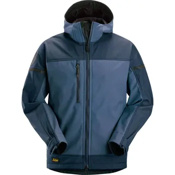Pánská softshellová bunda Softshellová bunda AllroundWork Stretch s kapucí modrá XS Snickers Workwear Velikost: S
