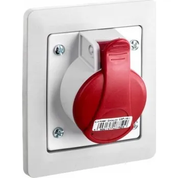 Elektrická zásuvka Elektrická Zásuvka hermetická Elektromet Červená 921851