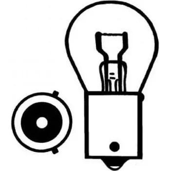 Osvětlení pro motocykl HSM Žárovka 12V21W, Bau15s, Pin 145°, oranžová O=25x45mm