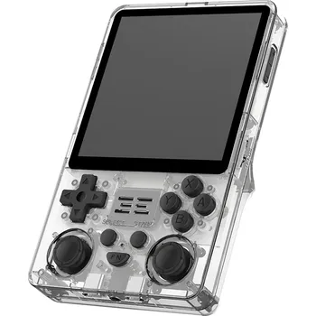 Herní konzole Retro handheld konzole Powkiddy RGB20SX Wifi transparentní bílá