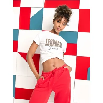 Dámská móda Sinsay - Tričko s krátkým rukávem - krémová - 490EG-01X - 490EG-01X-XXS